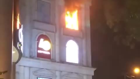 fire at a famous coffee shop in vietnam