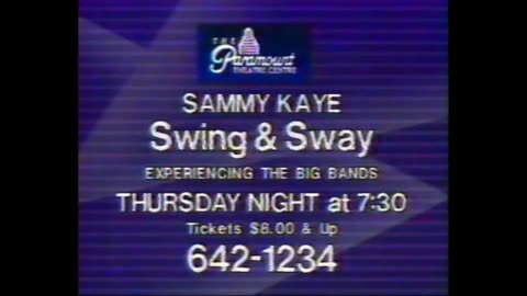 July 1994 - Sammy Kaye 'Swing & Sway' at the Paramount Theatre in Anderson, Indiana