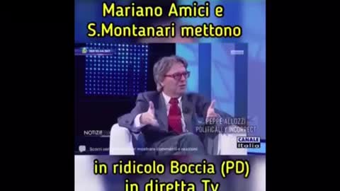 Mariano Amici e Stefano Montanari mettono in ridicolo Bioccia (PD) in diretta TV