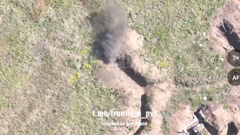 Kamikaze Drones of the 123rd Brigade Attack a Ukrainian Trench