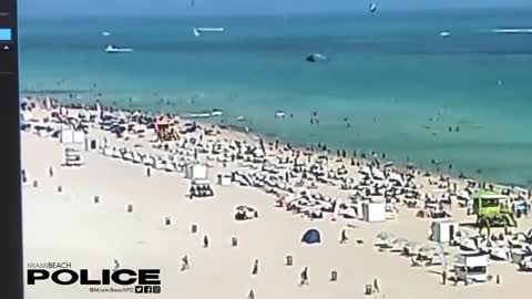 Helicopter crashes near shore in Miami Beach, two sent to the hospital, police said