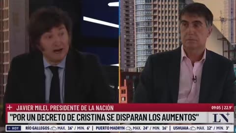 Javier Milei fires his Labor Secretary LIVE on national TV. (not in english)