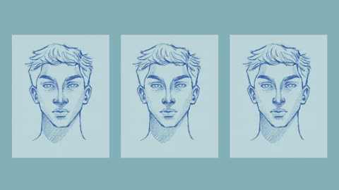 How to draw a male face? TUTORIAL