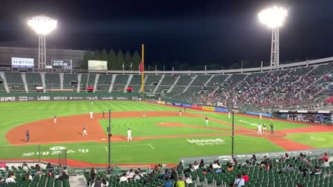 LG vs Lotte match in 2021 at Sajik Stadium in Pusan