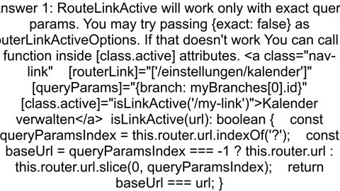 How to use quotrouterLinkActivequot with query params in Angular 6