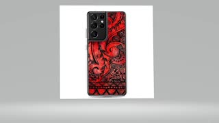 🎞️ Samsung Phone Case - Mediterranean Red (004) Design