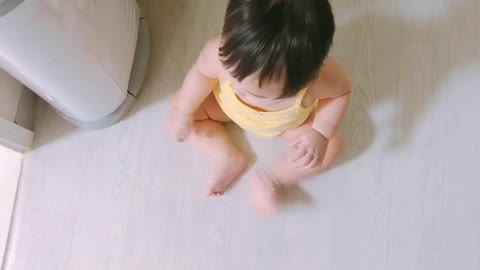 Baby crawling everywhere