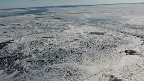 Ice Forming Over The Beaver Island Archipelago, Lake Michigan