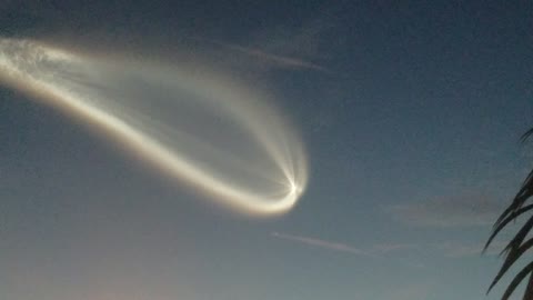 Rocket Launch Amazes Surprised Onlooker