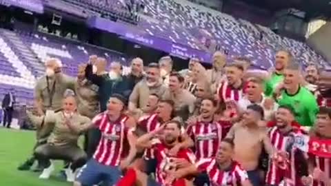Atletico Madrid Celebration After Winning The La Liga Title 2021