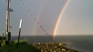THE ENDS OF A DOUBLE RAINBOW! AMAZING!!
