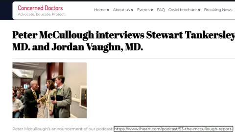 Dr Peter McCullough Interviews Dr Stewart Tankersley and Dr Jordan Vaughn of ConcernedDoctors.org