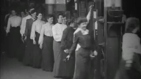Girls Taking Time Checks (1904 Film) -- Distributed By Biograph Company -- Full Movie