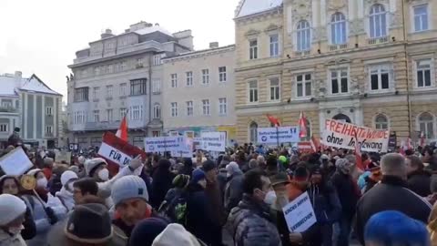 Austria vaccine mandate protest on Nov. 27, 2021