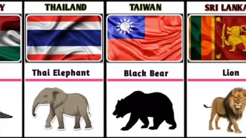 National Animals From Different Countries || short video