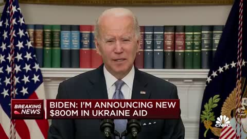 Watch President Joe Biden's full remarks on additional $1.3 billion aid package to Ukraine