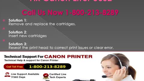 1-800-213-8289 Canon Printer Error u052
