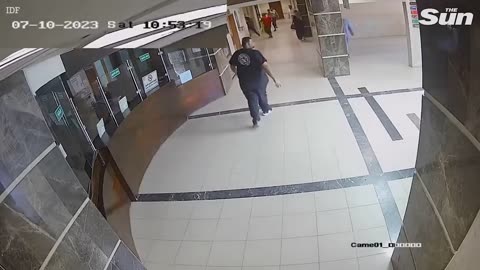 Shock CCTV of Hamas terrorists 'dragging hostages into al-Shifa' hospital after October 7 massacre