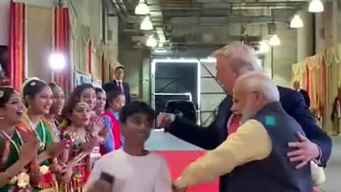 Prime minister of india modi ji and president donald trump meet