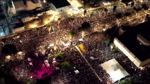 Rallies in Tel Aviv for release of hostages, ceasefire