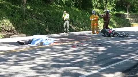 Motociclista se mató en un accidente de tránsito este sábado en Santander