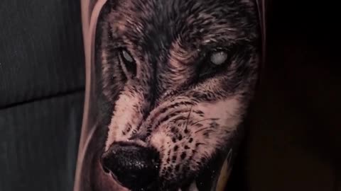 IMPRESSIVE Realistic Wolf done by Jose Contreras in TEXAS