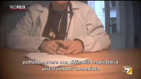 Piazza Pulita, Vaccini: Ecco cosa dice un medico che non sa di essere ripreso