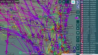 Florida Air Traffic Time Lapsed for April 27th -