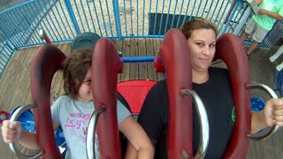 Amazing Slingshot Thrill Ride With Daughter