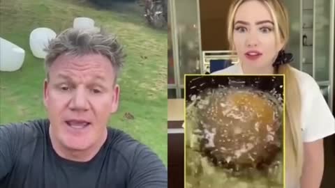 Gordon Ramsay reacts tiktok cooking video looks like a deep fried hockey puck