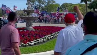 MUST SEE: Large Pro-Trump Crowd Forms Outside Trump International for Presidents' Day