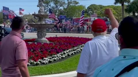 MUST SEE: Large Pro-Trump Crowd Forms Outside Trump International for Presidents' Day