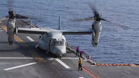 USS America Flight Operations With South China Sea