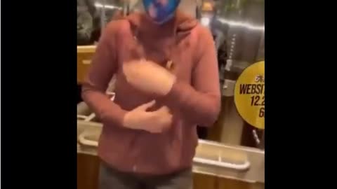 Covidiot Lady Freaks Out Throws Tantrum In Elevator Over A Mask Out Of Place