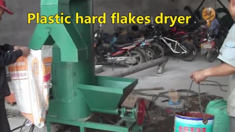 Plastic vertical dryer / dewatering machine