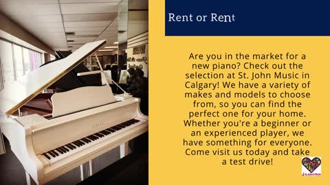 Piano for Sale Calgary - St John Music