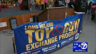 NY officials host toy gun exchange for children