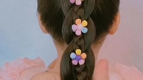 Beautiful and easy hairstyle for girls