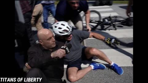 Biden fell off his bike