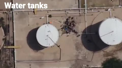 Gaza - Nazi Zionist IDF Drone Strike on Civilians Collecting Water