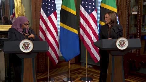 Kamala Harris Holds a Bilateral Meeting with President Samia Suluhu Hassan of Tanzania