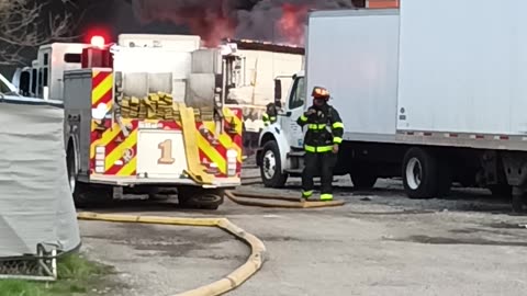 Indianapolis Holmes Ave. Trailer Yard Fire