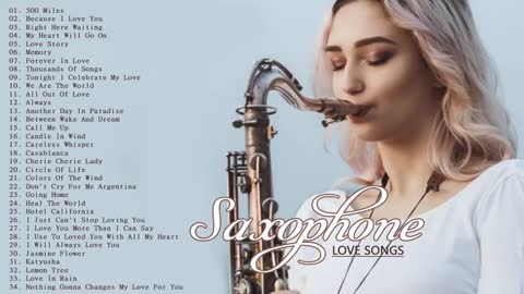 Greatest Romantic Saxophone love songs