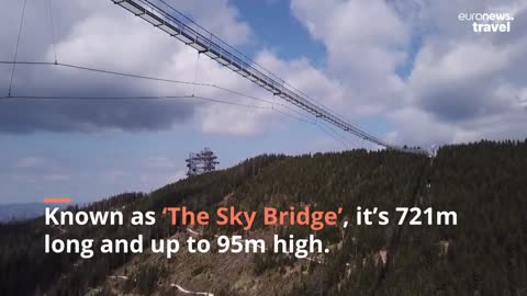 Visit this Czech mountain resort for the longest pedestrian bridge ever