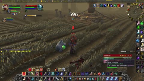 World of Warcraft Classic Hunter running with a Paladin (wife) around the undead lands