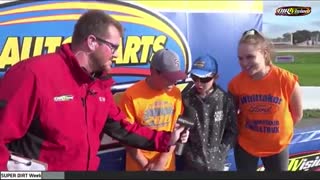 Kid Shouts "Let's Go Brandon!" Before Start Of Race