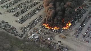 ***LIVE: Grand Prairie truckyard fire | FOX 4 Dallas -Fort Worth***