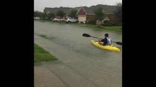 Massive Flooding In Humble, Texas