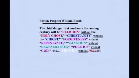 A CLEAR AND PRESENT PROPHETIC WORD