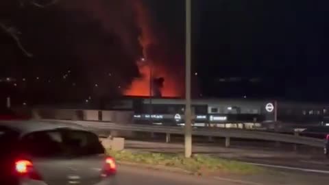 Major incident declared after ‘massive explosion’ and fire at South Wales industrial estate